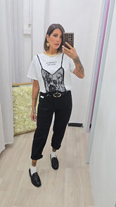Jeans Ballon Nero art.835/1